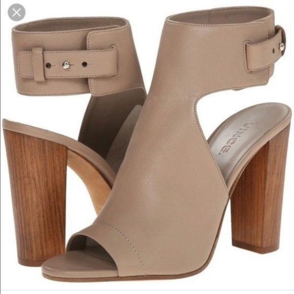 Vince “Addie” peep toe booties with ankle strap - Picture 1 of 5